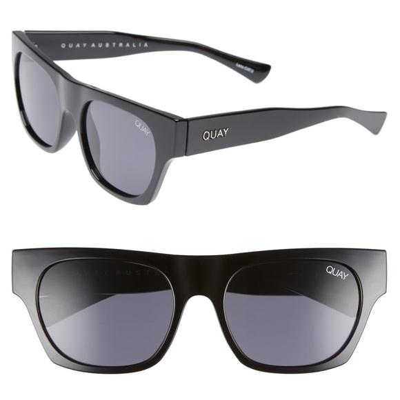 QUAY Australia Black Sunglasses w/Soft Case - Picture 5 of 6